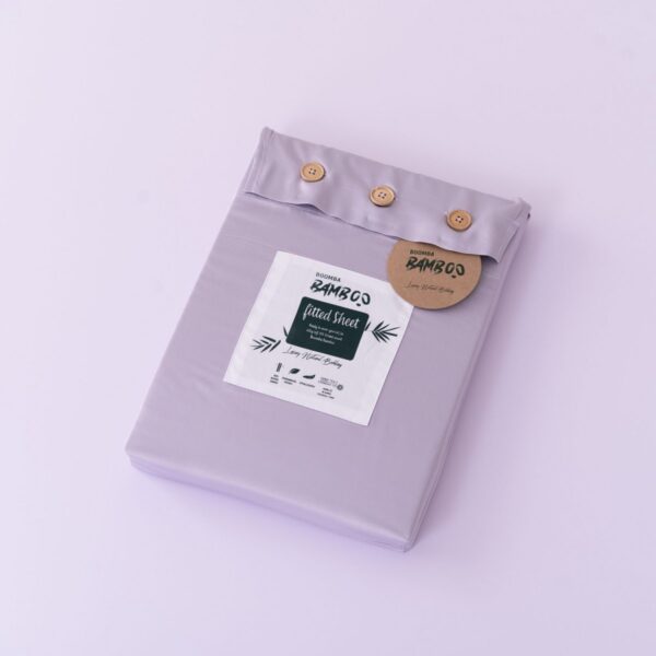 Syren bambus sengetøj til topmadras Premium - 400TC Tanboocel - 100 % bambus - Lavendel tåge, 180x200 cm / Lavendel tåge