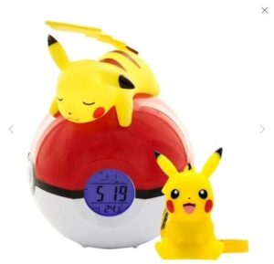 Vækkeur TEKNOFUN Pokemon med lys og Pikachu 9 cm