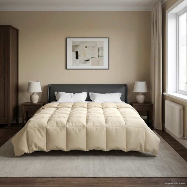 vidaXL Helårs dyne 200 x 220 cm Mikrofiber (100% polyester)