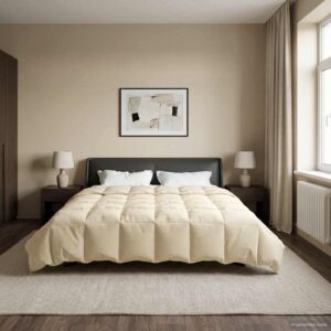vidaXL Helårs dyne 260 x 240 cm Mikrofiber (100% polyester)