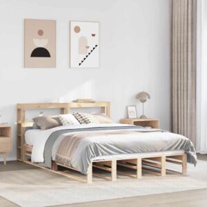 vidaXL sengeramme uden madras 160x200 cm massivt fyrretræ